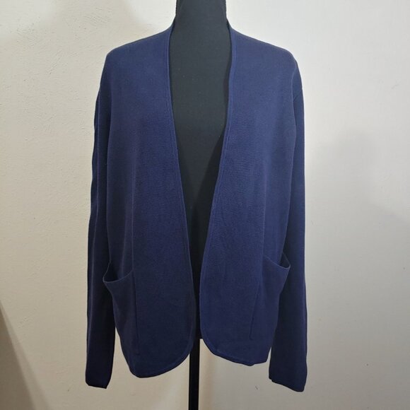 Eileen Fisher Silk And Organic Cotton Cardigan - Picture 1 of 7